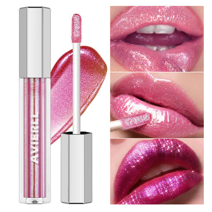 AVIEREI Brillo de Labios Holográfico Brillante Multicolor