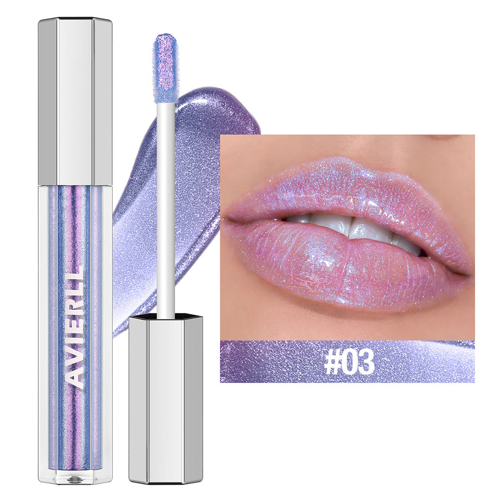 AVIEREI Brillo de Labios Holográfico Brillante Multicolor