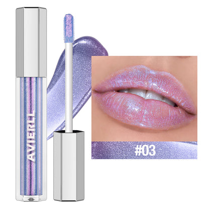 AVIEREI Brillo de Labios Holográfico Brillante Multicolor