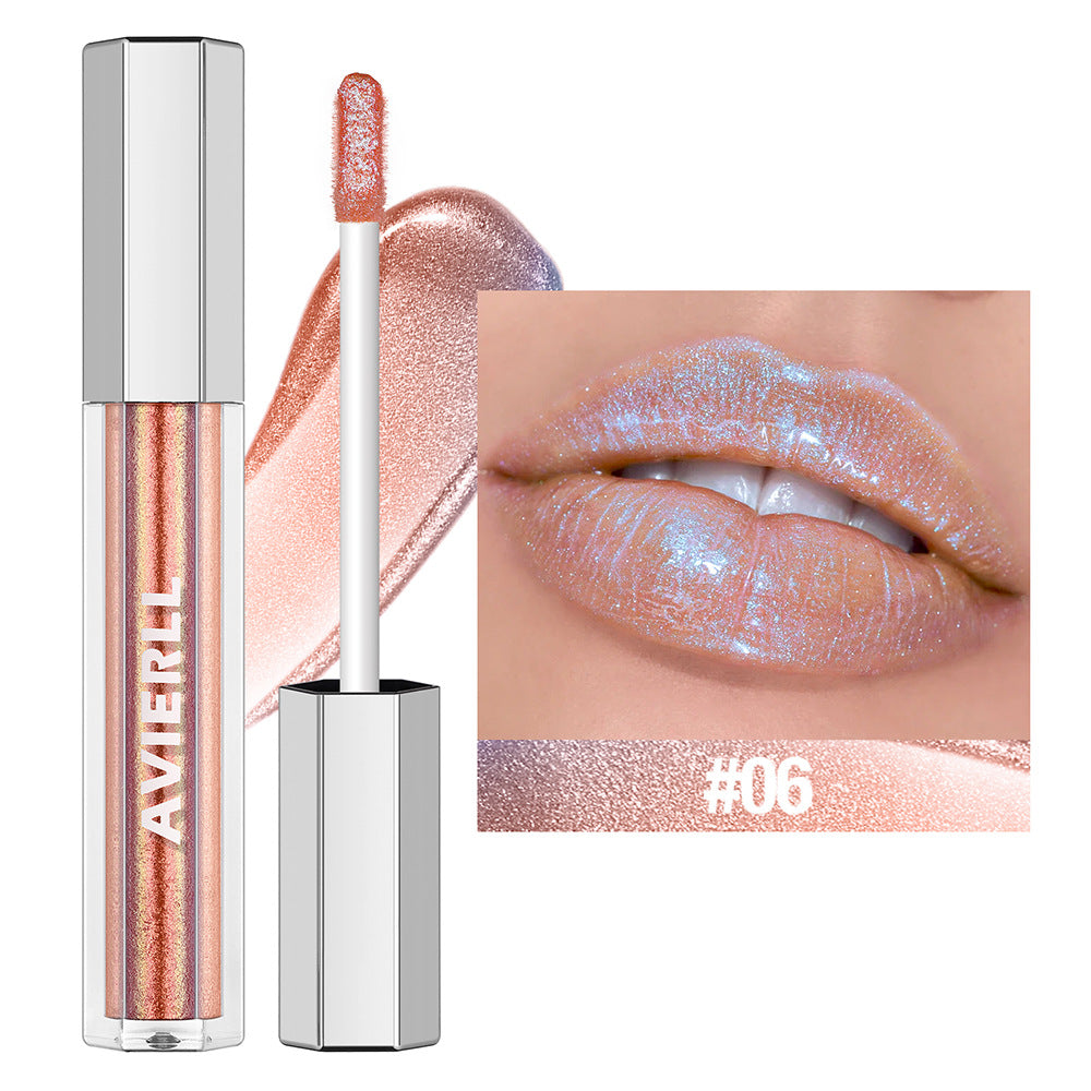 AVIEREI Brillo de Labios Holográfico Brillante Multicolor