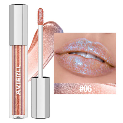 AVIEREI Brillo de Labios Holográfico Brillante Multicolor