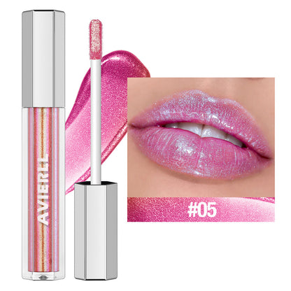 AVIEREI Brillo de Labios Holográfico Brillante Multicolor
